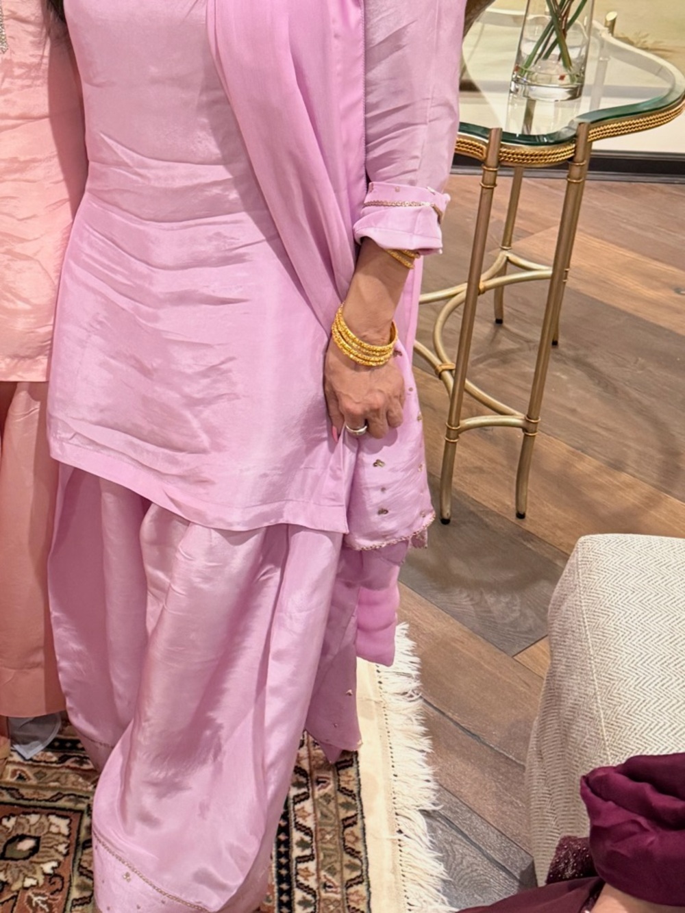 silk Farshi Shalwar kameez suit 3 piece in Pakistani Indian Afghani Bangladeshi